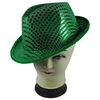 China Wholesale Products Costume Party Sequin Fedora Cheap Irish Hat
