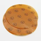 custom biodegradable grease proof absorbing glassie burger wrapping brown color wax paper sheet
