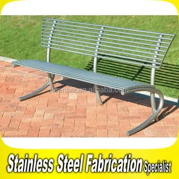 Stainless Steel Seating Bench Park Bench Frame Metal Bench View