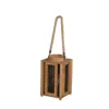 Mayco wood and metal decorative wall hanging wooden lantern candle holder