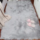 Soft Grey fur carpet faux fur fur rugs and carpets