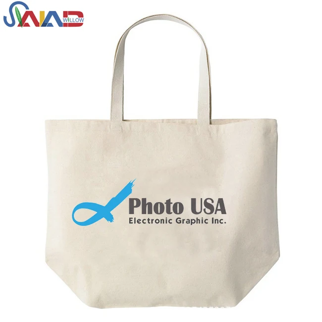wholesale custom cotton canvas fabric gift tote bag