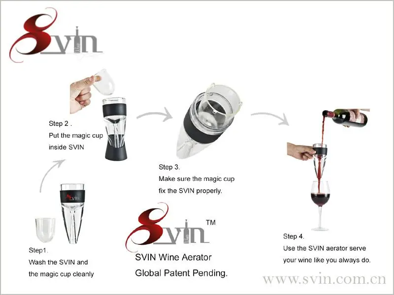 1 x wine aerator 1 x base 1 x stand holder 1 x travel bag