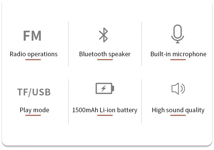 Multi-Function BT Speaker Mini Portable Retro Radio Antique