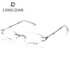Eyeglasses new model optical frames, handmade luxury rimless titanium spectacle