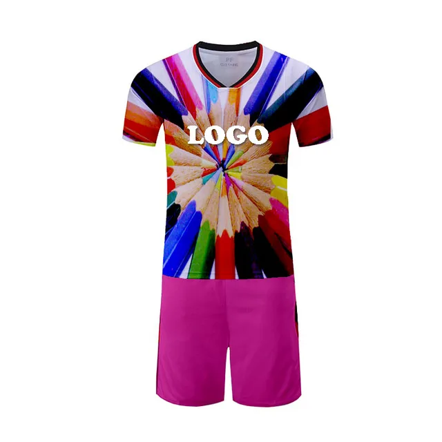 Football soccer shirt factory price top quality kids jersey digital printing jerseys