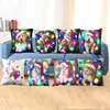 Christmas Lighting Led Cushion Cover For Sofa Home Decor Dog Cat Printed Linen Cushion Cover 45x45cm