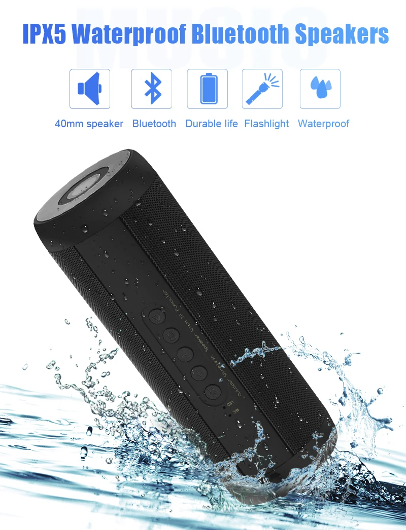 ANCREU New Portable speaker,Electroplating Stainless Steel 10W BT 5.0 TWS True Wireless Speaker - ANKUX.COM