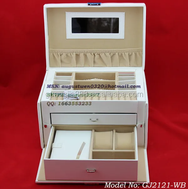 wedding gift small mirror jewellery organizer custom jewelry box
