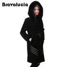 Sheard sheep sheared soft wool lamb fur fabric coat jacket women with detachable fox collar for ladies