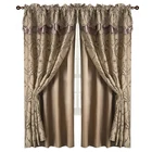 Luxury blinds curtain for living room jacquard valance curtain