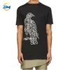 2018 wholesale Custom animal bird Printed Cotton Fashion Slim Tall black T shirt with men clothing