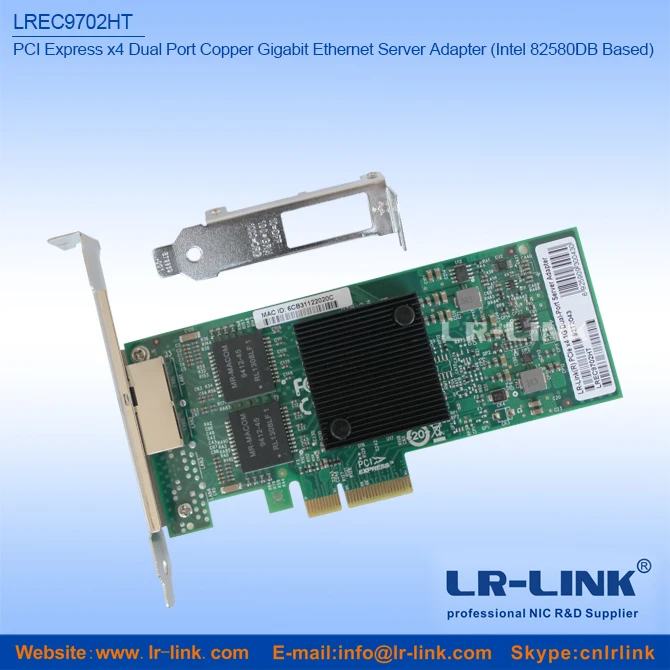 Intel i350 Chipset Dual Port PCIe Network Card Compatible I350-T2