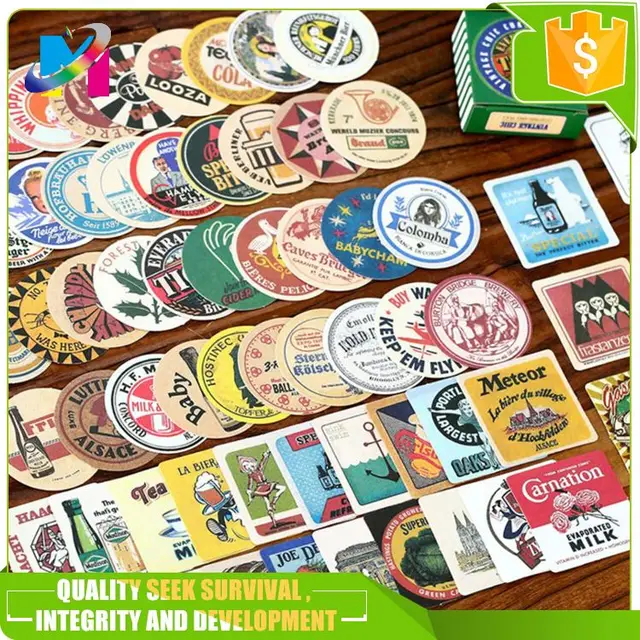 custom eco-friendly gift packing adhesive label stickers for