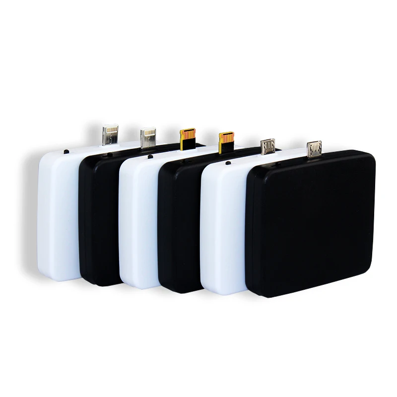 Upgrade Portable Mini One Time charge disposable power bank 2in1 Disposable charger for iPhone