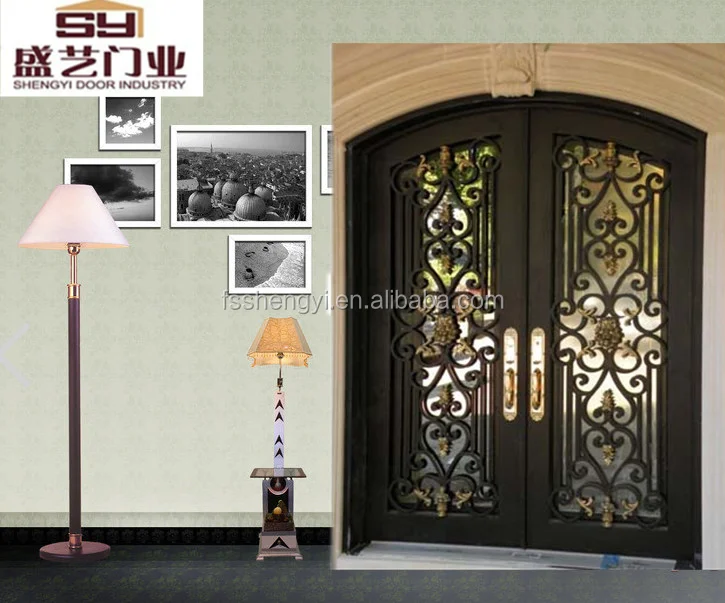 Manufacture wronght iron entry double /single door