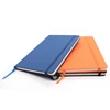 Pu Leather Cover Logo Printed Notebook With Elastic Band
