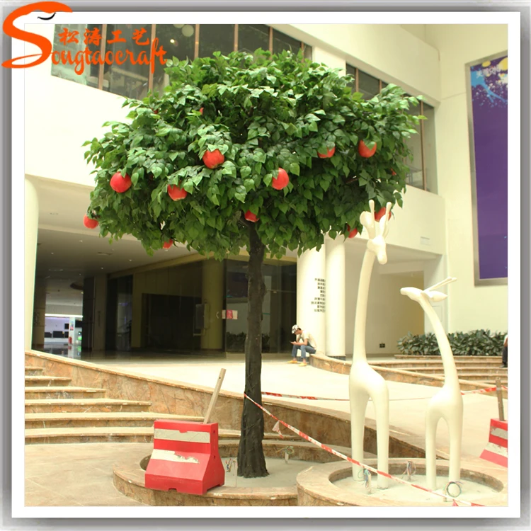 Indoor Decorative Fake Apple Tree Large Plastic Apples For Sale Home