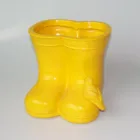 Wholesales Garden Planter Resin Rain Boots Flower Pot for Garden Decoration