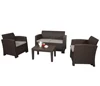 Outdoor 4Piece Patio Furniture Sets furniture garden Plastic rattan Sofa and rattan garden set