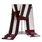 Luxury designs custom wool viscose scarf long shawl for men