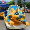 Creative electric cartoon dinosaurs ride amusement park fiberglass train rides for sale