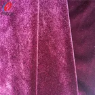 Upholstery / Sofa Material Super Soft Velvet 95% Polyester 5% Spandex Fabric , Shiny Crushed Fabric For Dress