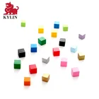 Wooden Color Cubes - funny children kids domino cube toys wooden building blocks