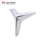 2018 designer modern metal furniture hardware rose gold new color chrome leg