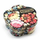 food grade chewing gum tin box with hinge for 10 pieces