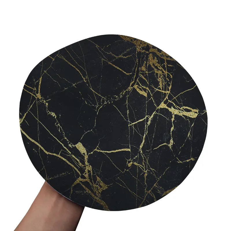 Marble Mouse Mat Customized Durable Non-Slip Rubber Round Gaming Mouse Pad Mouse Mat for Professional Gamers and Office (9)