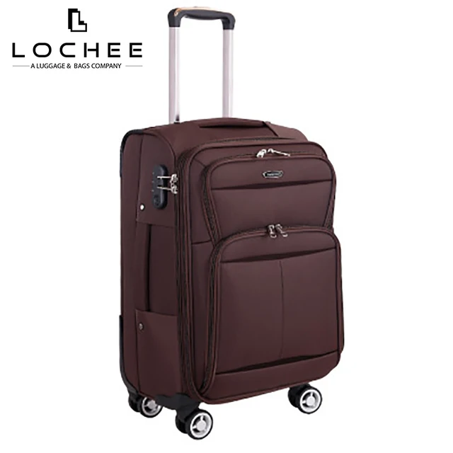 cheap luggage travel trolley bag,brown soft cabin baggage