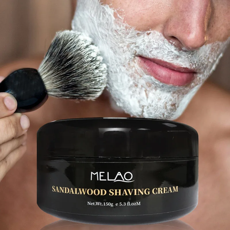 MELAO العضوية الحلاقة كريم الوجه الطبيعي الصابون اليدوية الشارب لحلق كريم رغوة رغوة الصابون الوجه تنظيف اللحية 150 مللي