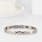 Factory Custom Germanium Anion Energy Stone Healthy Mens Bracelet Bangles Adjustable