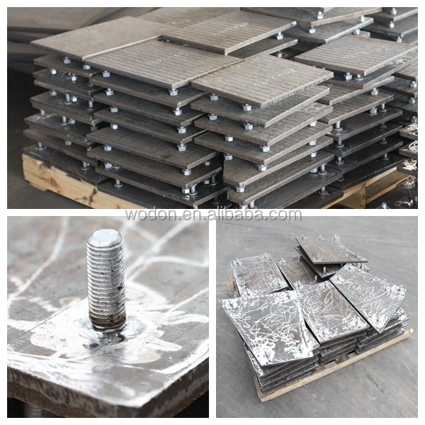 Wodon bimetal wear resistant steel plate with chrom alloy welding layer