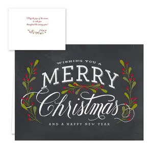 set of 25 cards 5 of each design assortment pack chalkboard christmas card versed inside with envelope and stickers - Discount Christmas Cards set of 25 cards 5 of each design assortment pack chalkboard christmas card versed inside with envelope and stickers - Discount Christmas Cards
