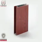 Guangzhou aluminum extrusion profile with wood grain red