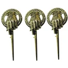 Antique gold brass copper 3D lapel pin brooch pin