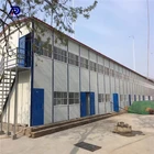 china cheap good design prefab steel structure two story building