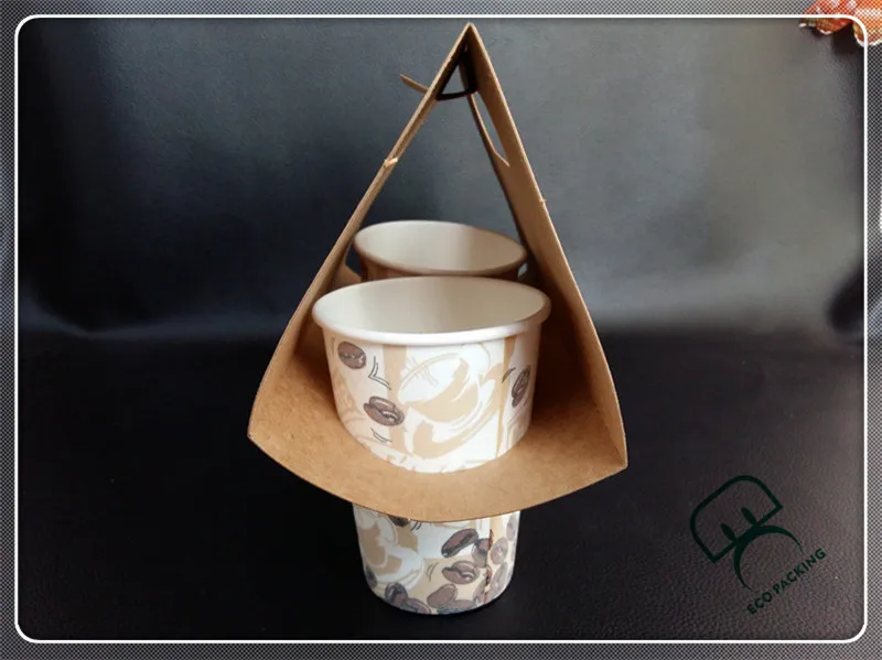 2 Holes Carry Bag Disposable Coffee Paper Cup Holder Buy Paper Cup