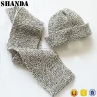 Loom Knit Tweedy Hat & Scarf custom hat and scarf knitting patterns