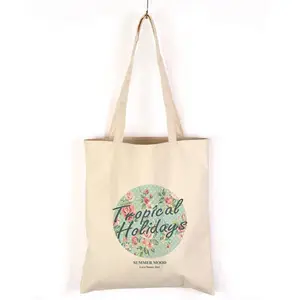 cotton canvas splicing tote shopping bag reusable grocery bag