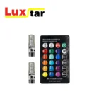 Rgb 5050 6SMD led t10 とリモコンマルチ色の変更 Led オートカーライト led インテリア音楽ダンス点滅