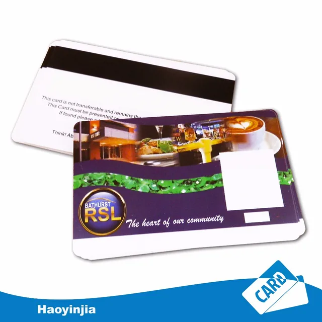 plastic pvc gift card restaurant membership card printing with