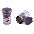 airtight air proof round tin can for food grad metal tin box custom tea tin