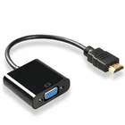 1080P vga hdmi male to female hdmi to vga converter adapter cable