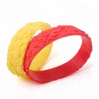 Wrist Band Maker Fashion Custom Flower Shape Logo Rubber Silicone Wristband Bracelets for Friendship