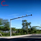factory price galvanized steel CCTV camera pole