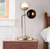 Brass finished glass ball table lamp LED desk lamp for hotel decorative ETL32017