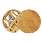 Bamboo Natural Bamboo Kitchen Engraved Cheese Board With Tools
